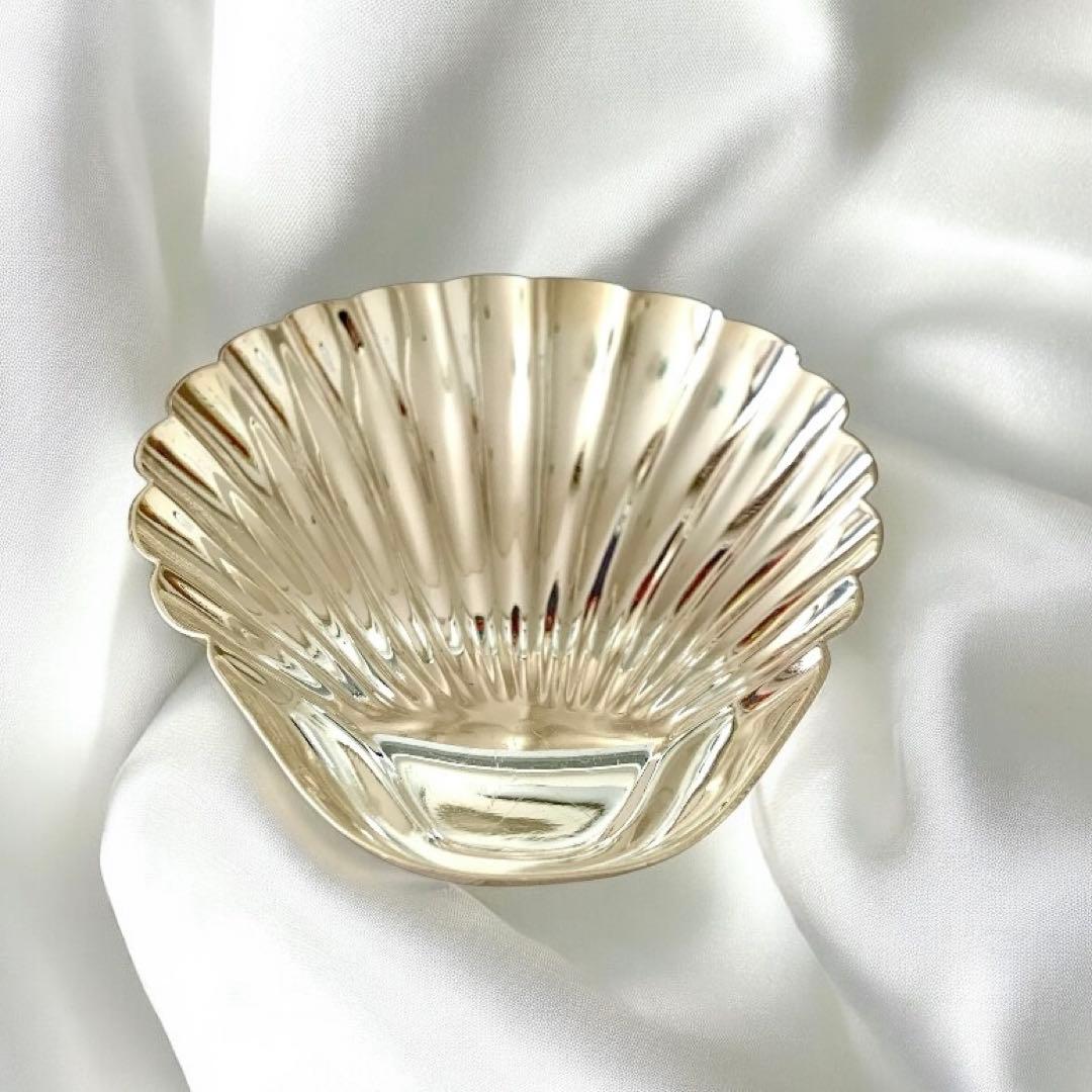 仏ビンテージ⭐️ERCUIS・エルキューイ純銀メッキ製シェル型ディッシュA