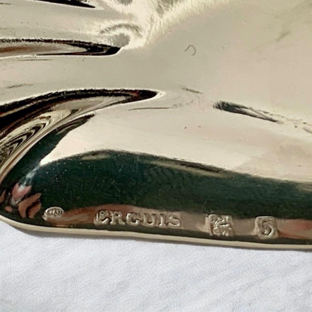 仏ビンテージ⭐️ERCUIS・エルキューイ純銀メッキ製シェル型ディッシュA