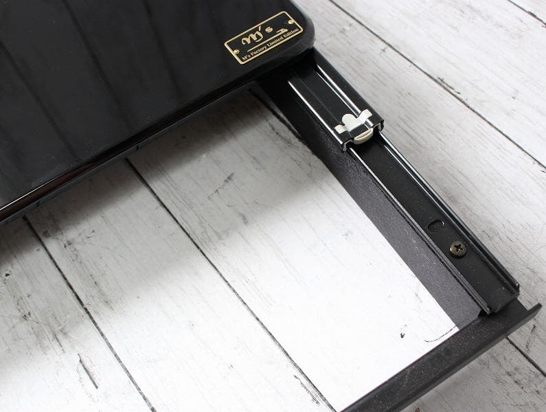 エムズファクトリー SAIKORO WHATNOT スライド天板 ピアノブラック