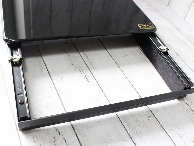 エムズファクトリー SAIKORO WHATNOT スライド天板 ピアノブラック