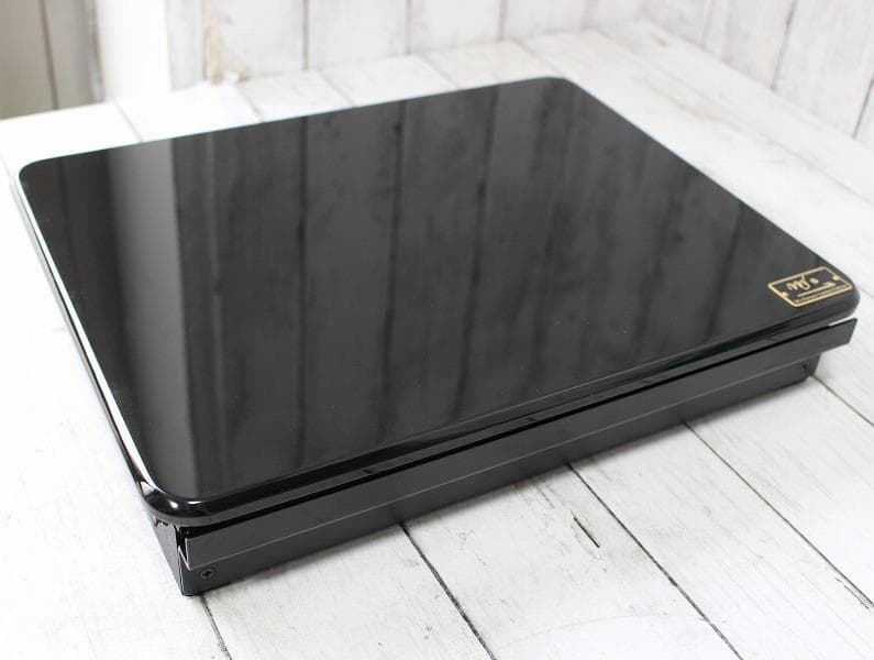 エムズファクトリー SAIKORO WHATNOT スライド天板 ピアノブラック