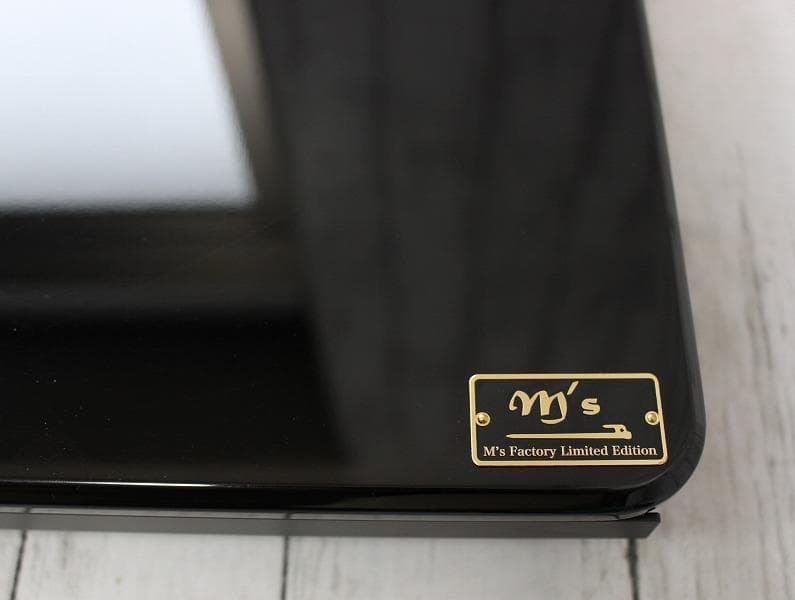 エムズファクトリー SAIKORO WHATNOT スライド天板 ピアノブラック