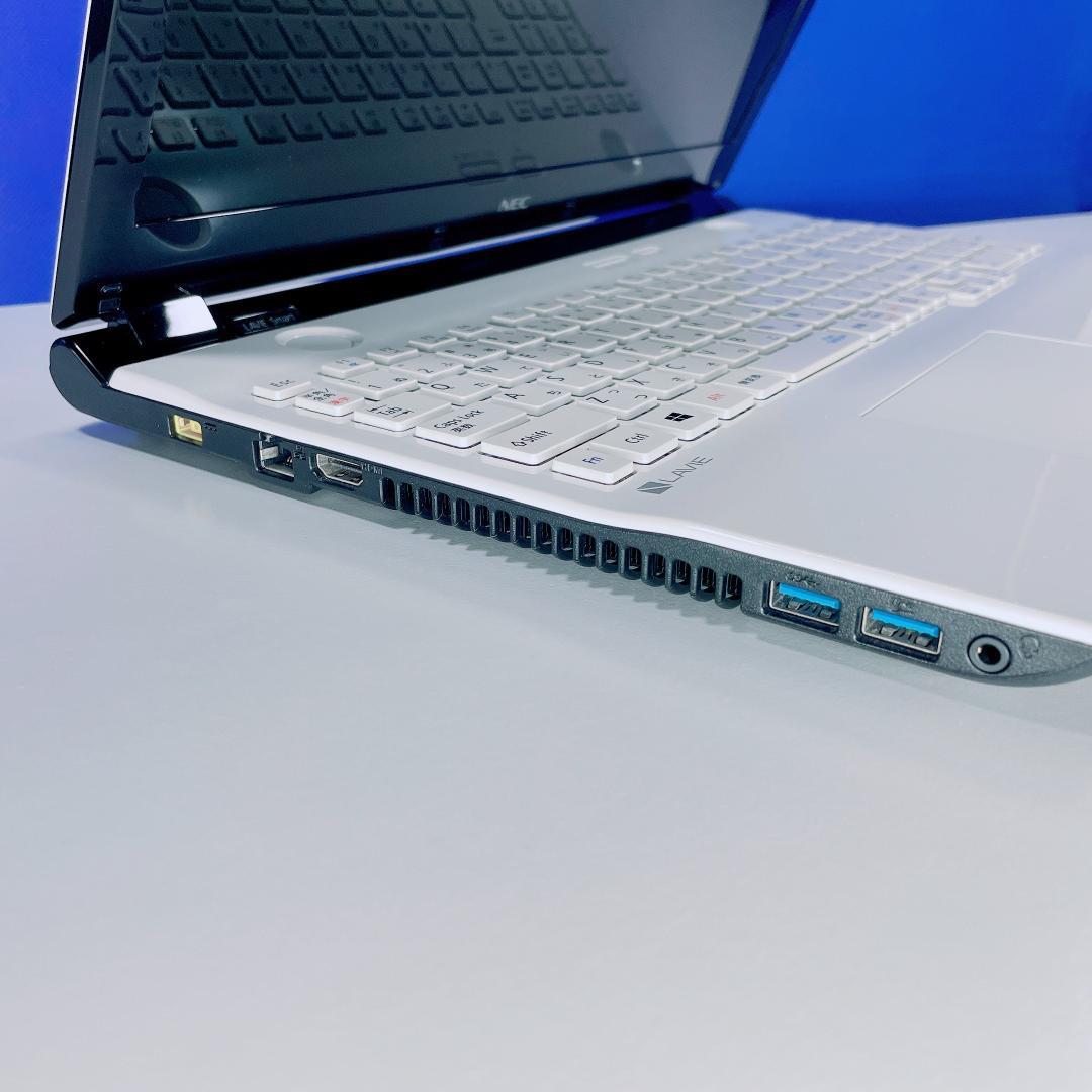 初期設定済！動画視聴に✨Win11＆快適SSD✨NECカメラ付ノートパソコン薄型