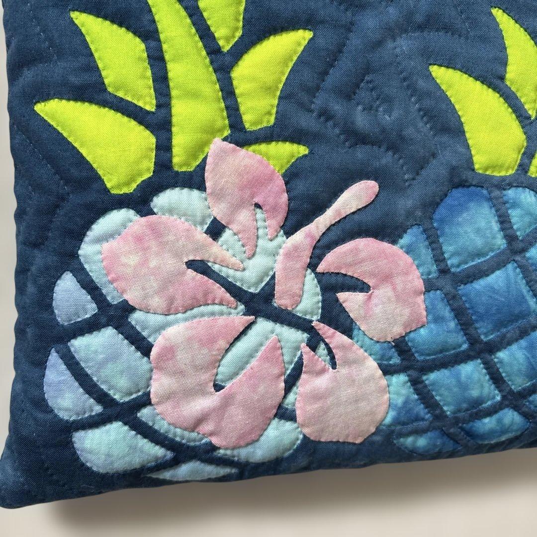 ハワイアンキルトショルダーバッグ ★ハンドメイドパイナップル★