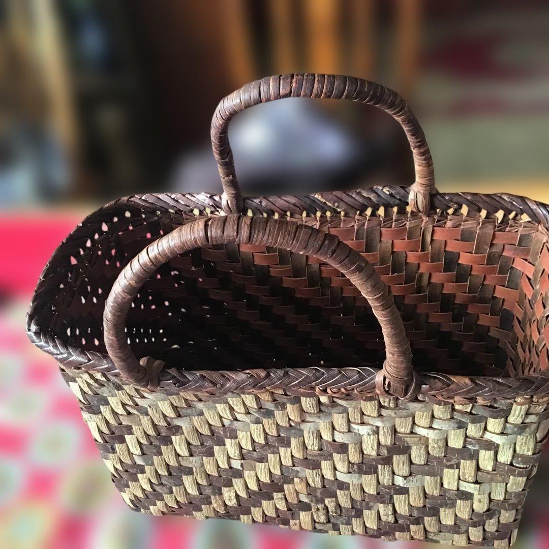 新潟産　山葡萄　天然　バック　手さげ鞄　ぶどう