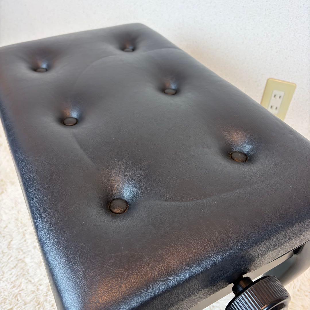 送料無料 昇降式ピアノ椅子 猫脚 猫足 スツール チェア 本革 レザー