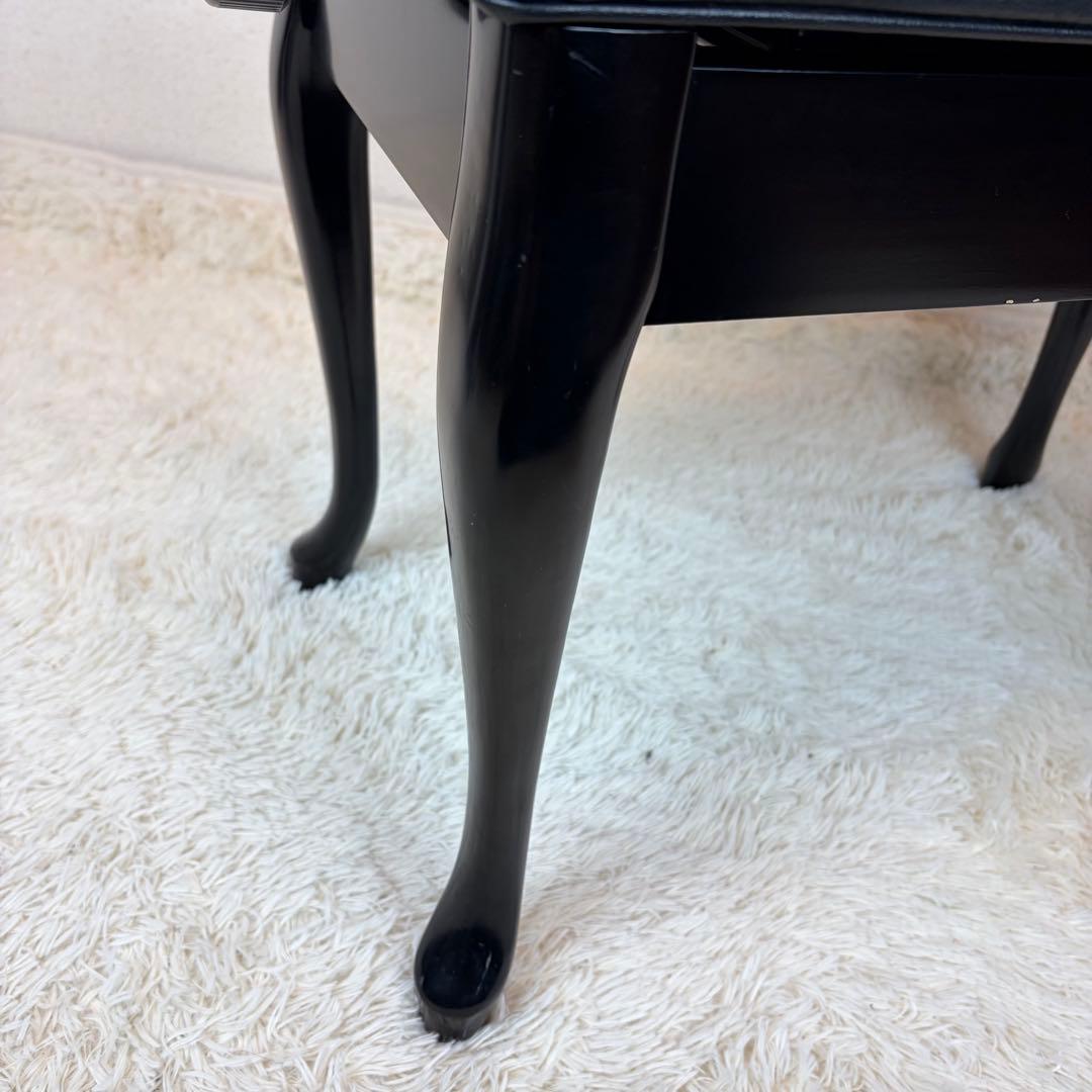 送料無料 昇降式ピアノ椅子 猫脚 猫足 スツール チェア 本革 レザー