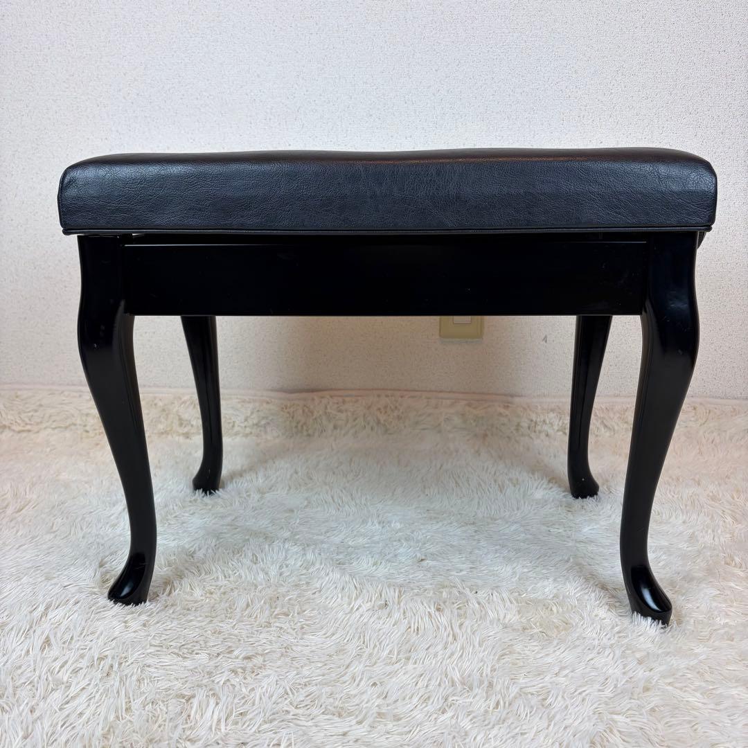 送料無料 昇降式ピアノ椅子 猫脚 猫足 スツール チェア 本革 レザー