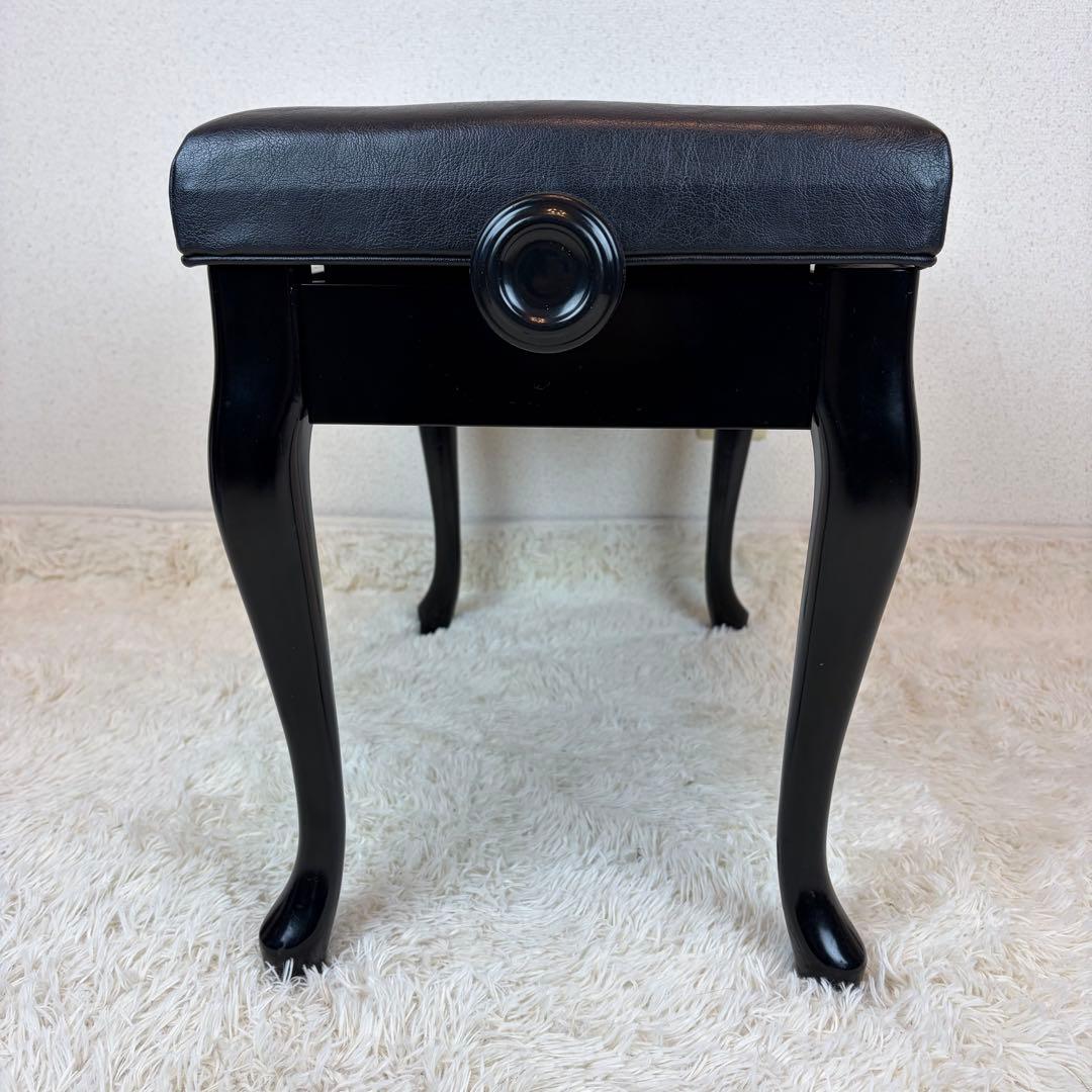 送料無料 昇降式ピアノ椅子 猫脚 猫足 スツール チェア 本革 レザー