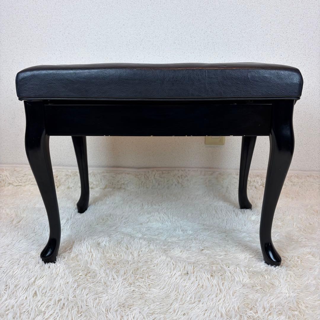 送料無料 昇降式ピアノ椅子 猫脚 猫足 スツール チェア 本革 レザー