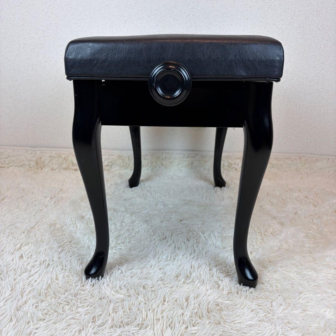 送料無料 昇降式ピアノ椅子 猫脚 猫足 スツール チェア 本革 レザー