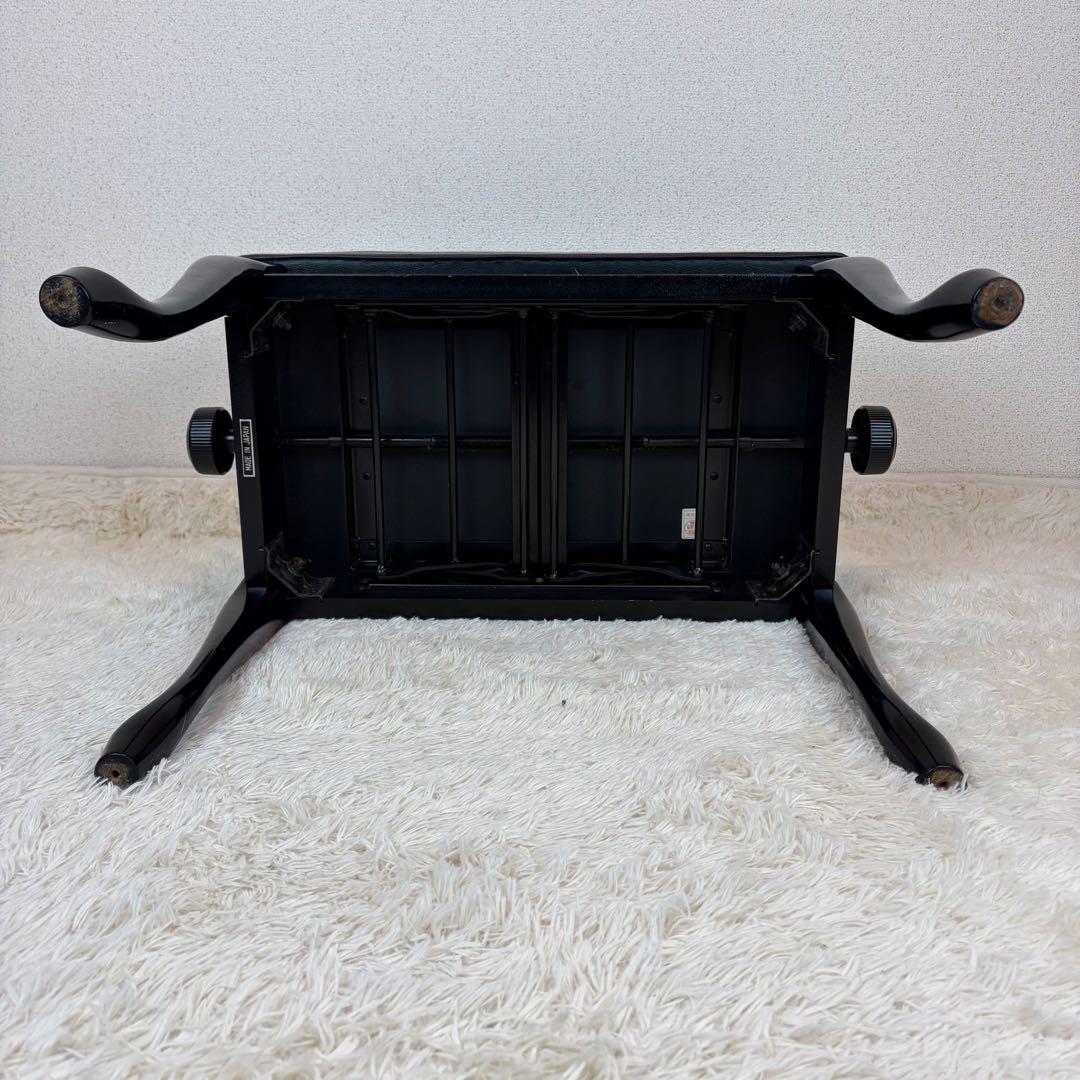 送料無料 昇降式ピアノ椅子 猫脚 猫足 スツール チェア 本革 レザー