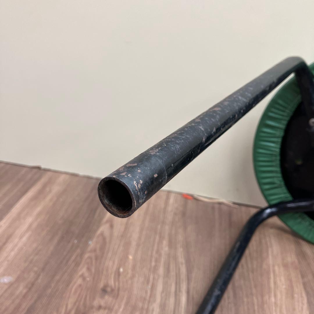 A-4 昭和レトロ ヴィンテージ 丸椅子 スツール グリーン 日本製 ポップ