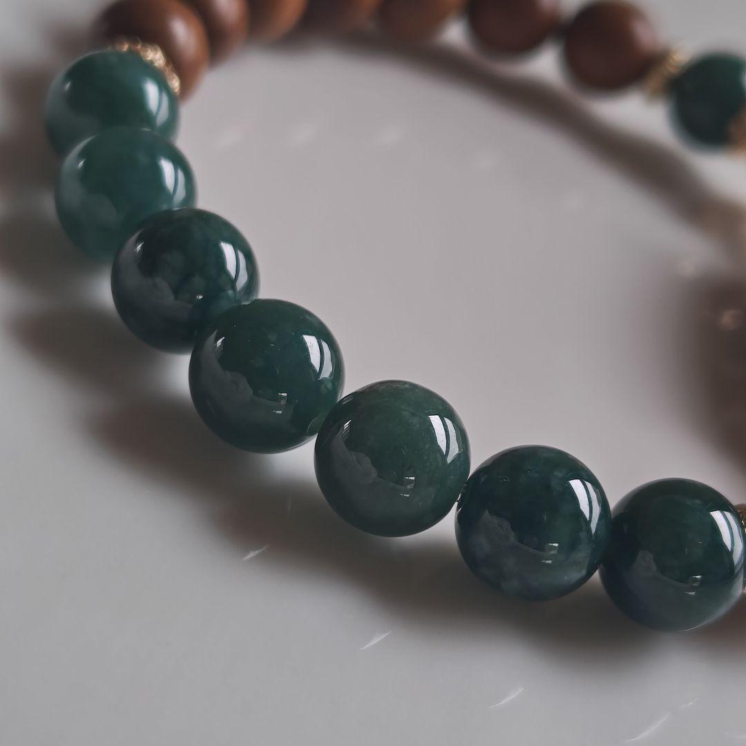 新作☆珈琲カラー蓮花宝瓶ブレスレット