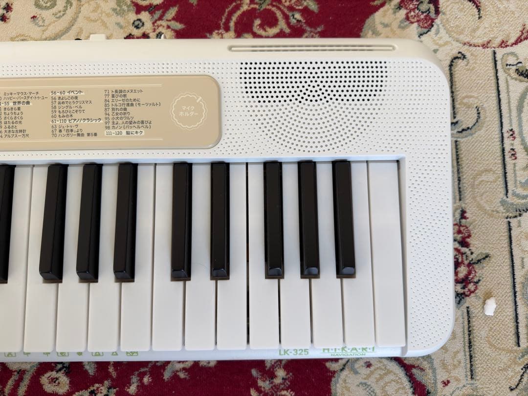 カシオ　ナビゲーション 電子ピアノLK-325