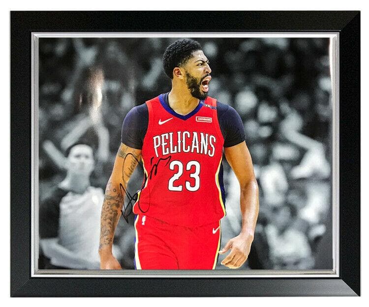 直筆サイン入り写真 アンソニー・デイビス ロサンゼルス・レイカーズ SA鑑定済