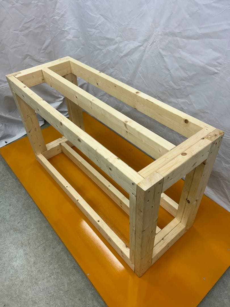 120cm水槽用 水槽台　幅120 奥行き450 高さ700 総耐荷重1t超