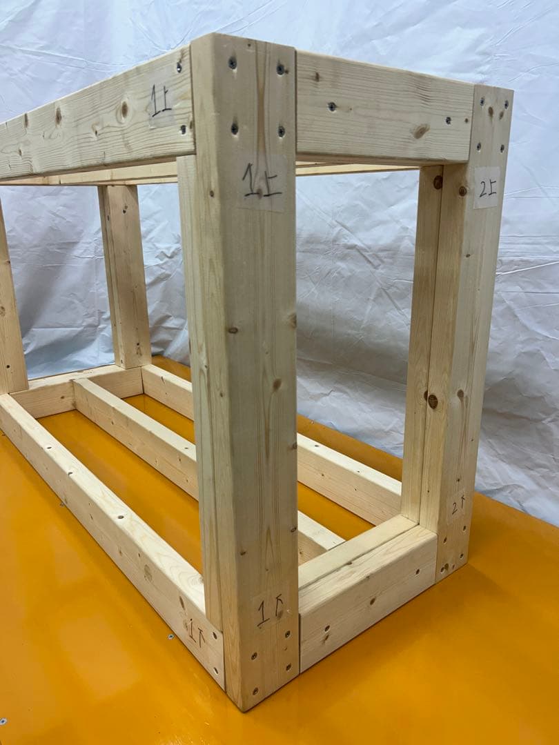 120cm水槽用 水槽台　幅120 奥行き450 高さ700 総耐荷重1t超