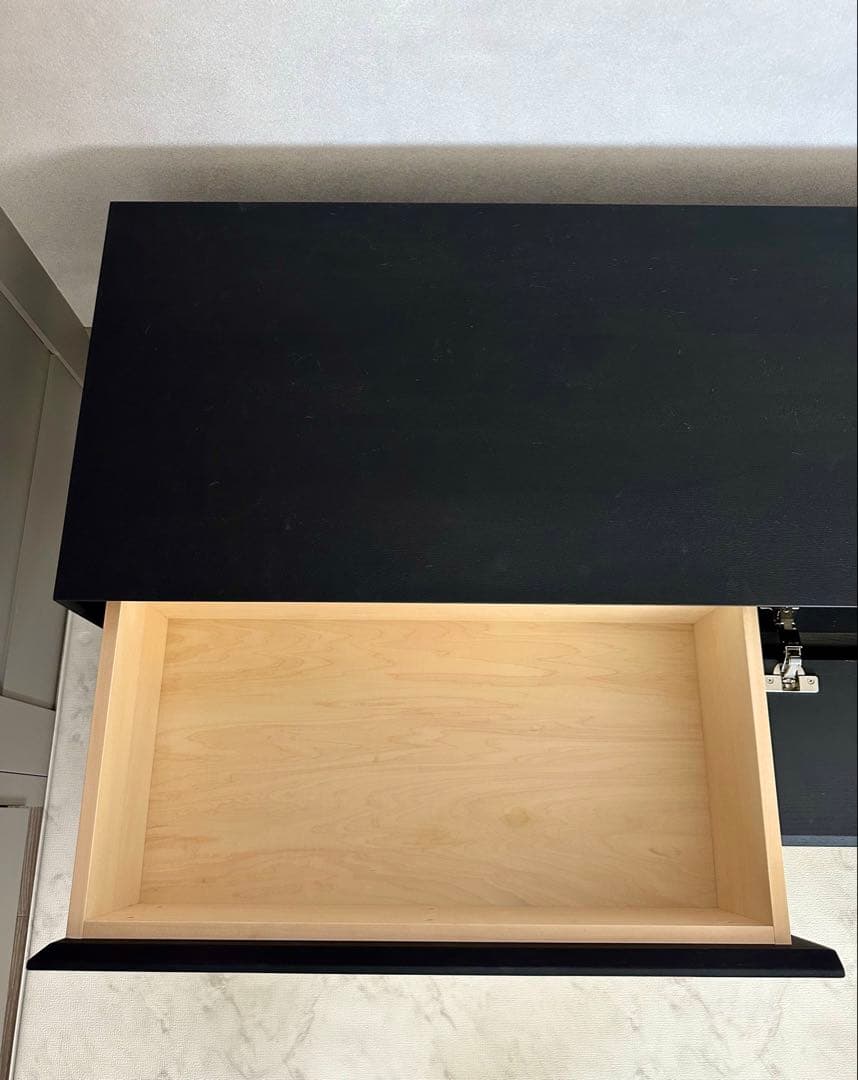 テレビ台　TVキャビネット　黒染　真鍮