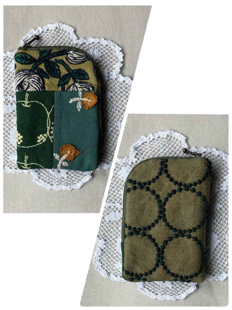 【専用】ミナペルホネン ハンドメイド　パッチワーク　L字ポーチ