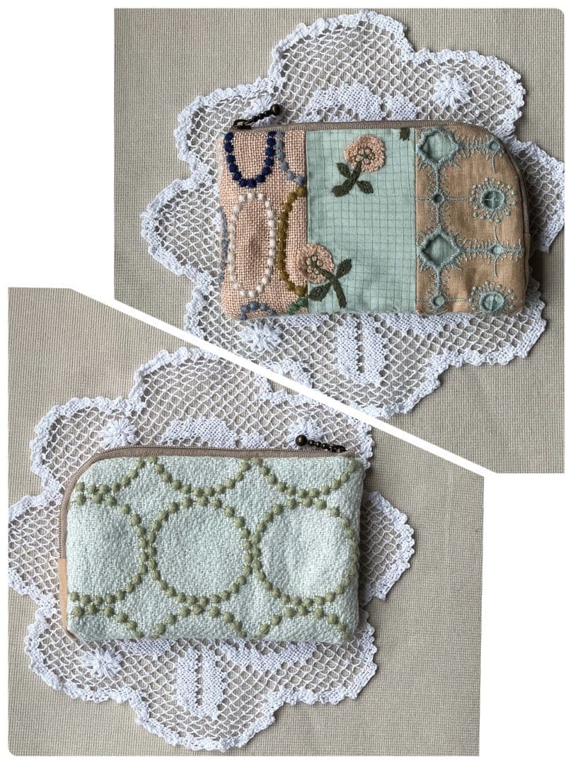【専用】ミナペルホネン ハンドメイド　パッチワーク　L字ポーチ