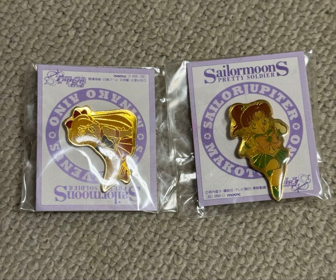 (未使用未開封) 美少女戦士セーラームーンS　ピンバッジ　7個セット