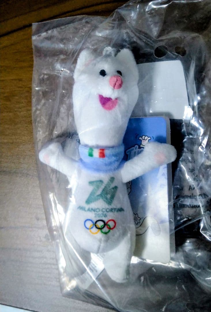 ミラノオリンピック　ティナ　ぬいぐるみ　13cm TINA　五輪