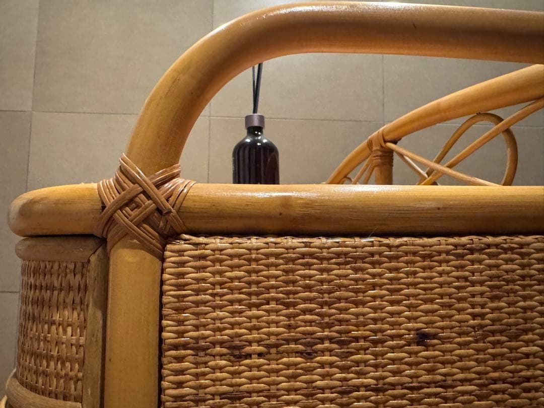 昭和レトロ ラタンチェスト 籐家具 4段 直接配送無料東京千葉埼玉茨城 自然素材