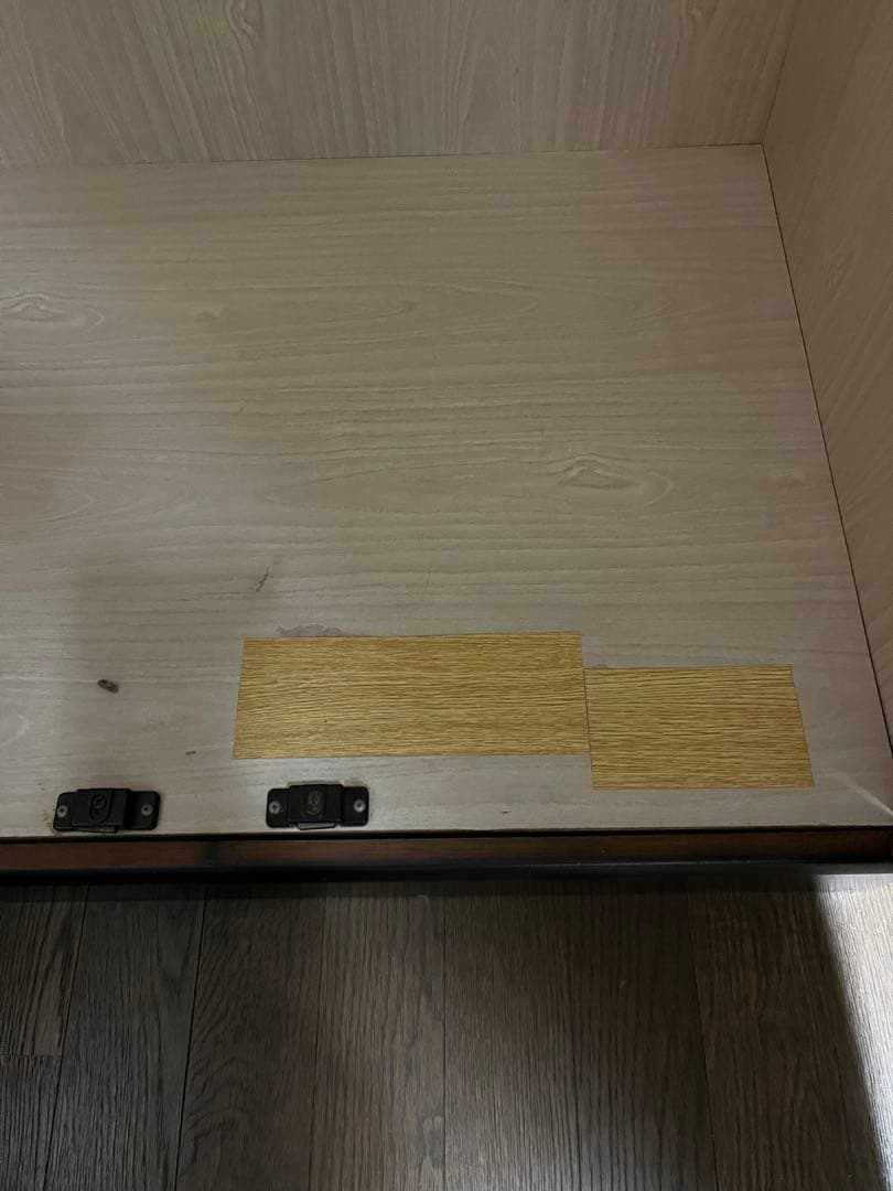 ダークブラウン 3ドアクローゼット