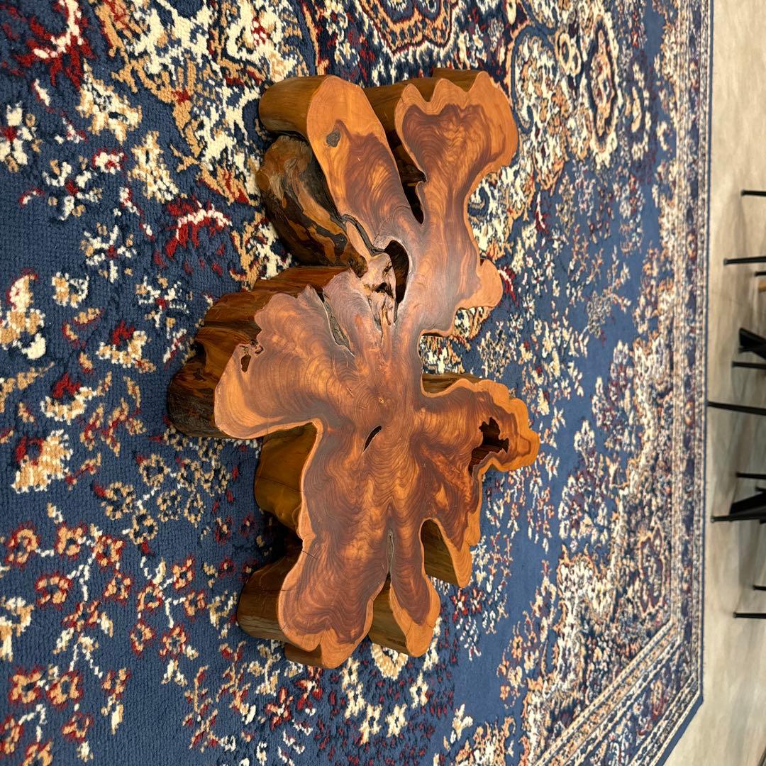 木製 置物 天然木花台　置き台　古物商品 天然