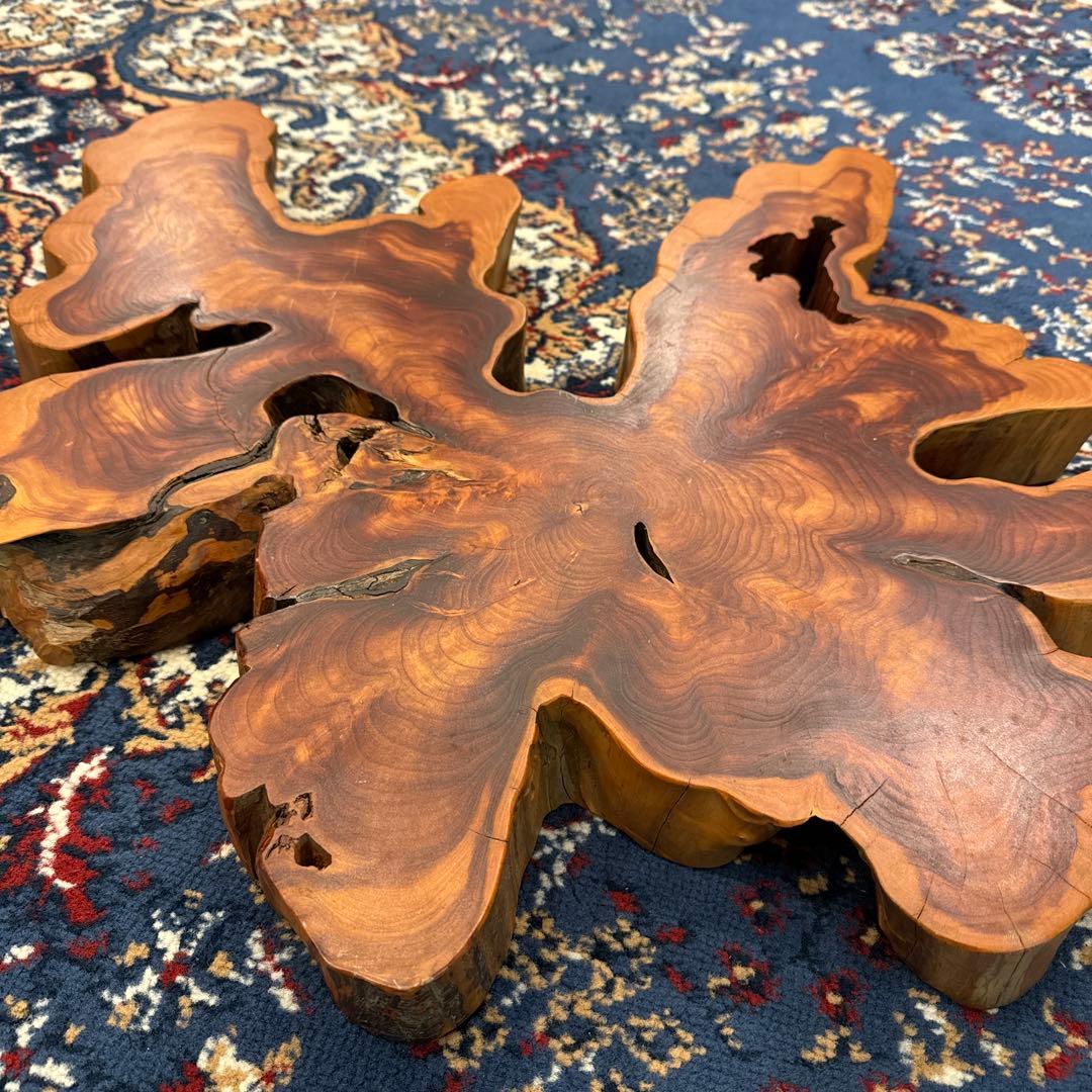 木製 置物 天然木花台　置き台　古物商品 天然