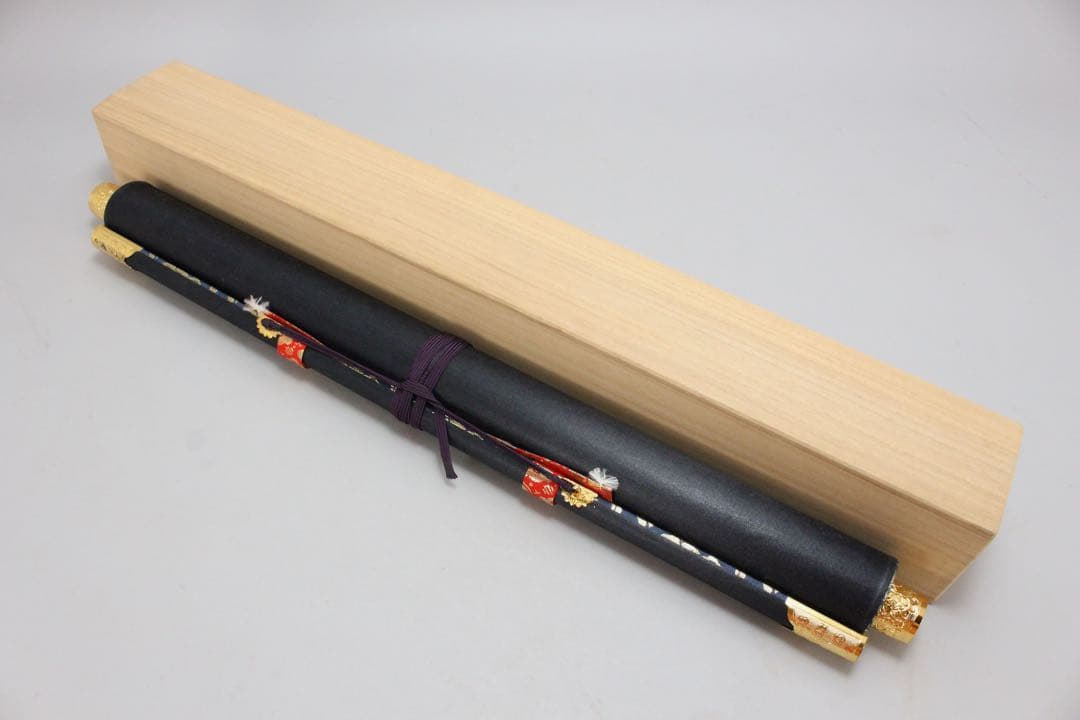 No5650 掛軸　印刷工芸　天台宗三尊佛　紙本　合箱　仏教美術　仏画　送料無料