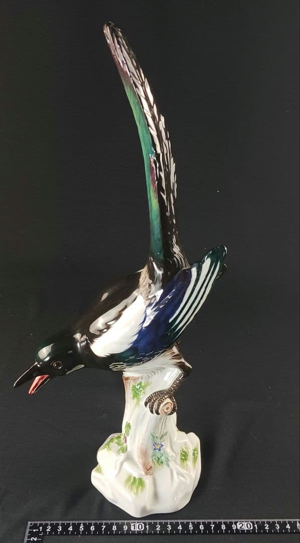 Y2020-2 マイセン 19世紀 カササギ 置物 フィギュリン ケンドラー原型