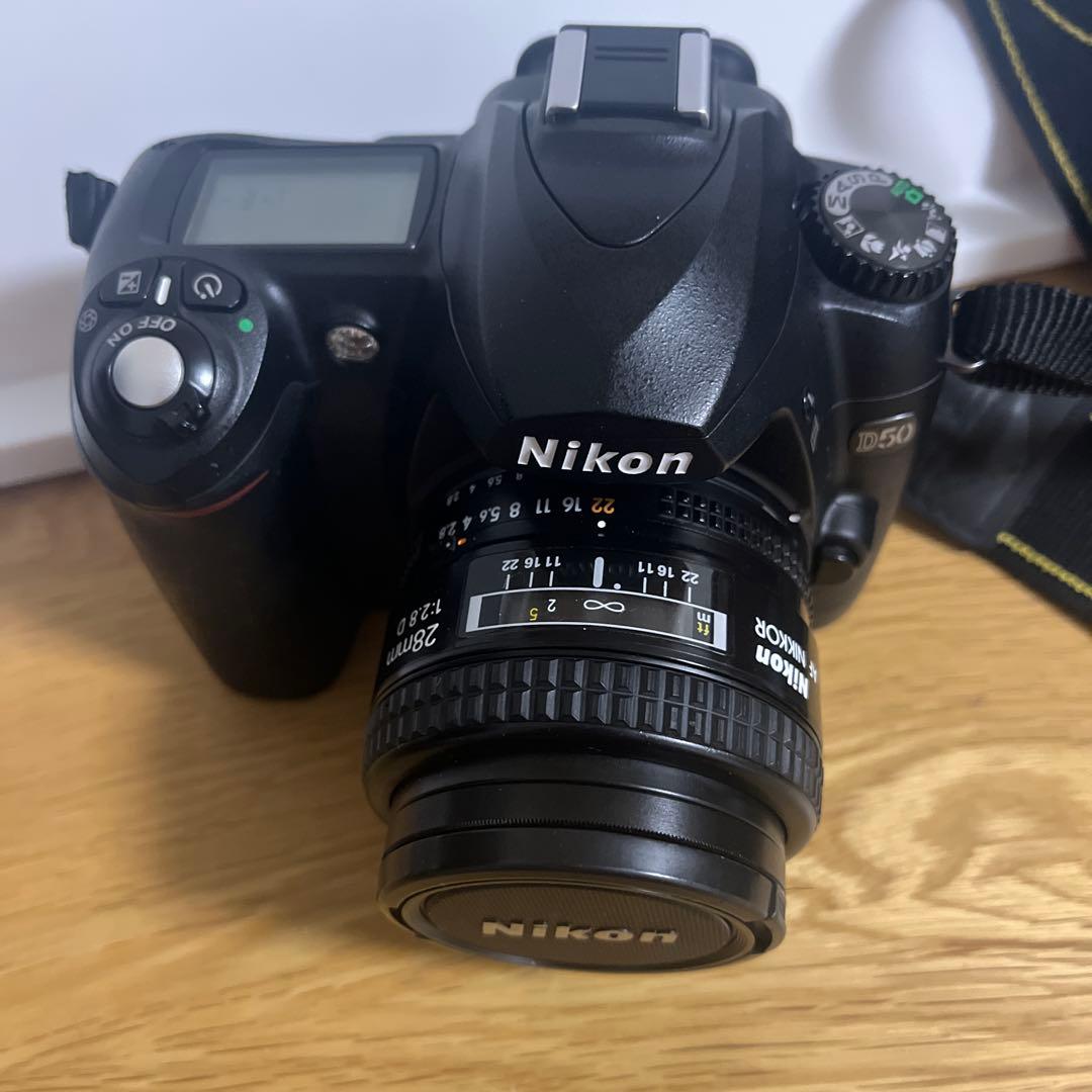 Nikon D50 デジタル一眼レフカメラ 28mm F2.8 AiAF セット
