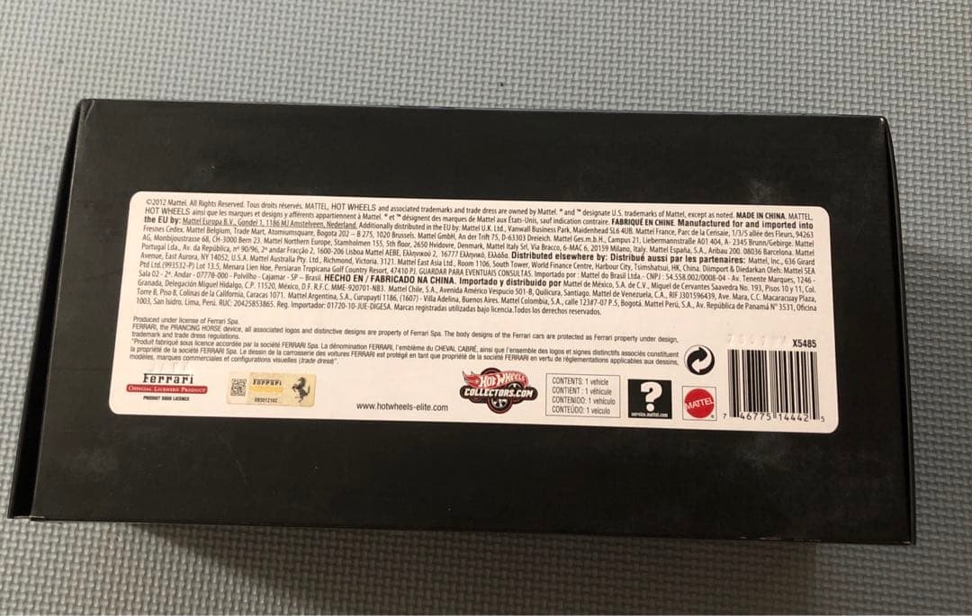 ホットウィール　エリート　フェラーリ　458 イタリア　スパイダー