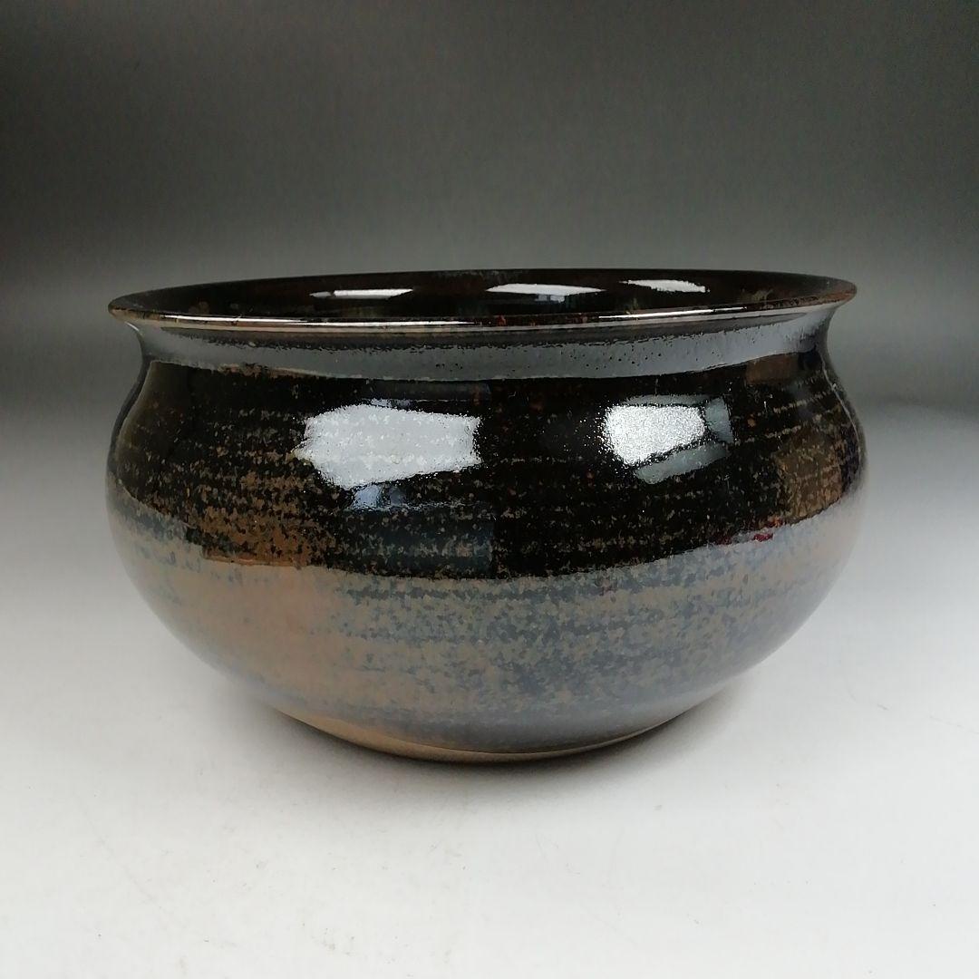 Ｗ３２５　建水　『高取　建水』『高取焼宗家　十二代　高取八山 造』　共箱　茶道具