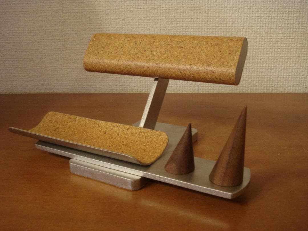 2本掛け腕時計、ダブルリング、メガネスタンド　★リングスタンド未固定