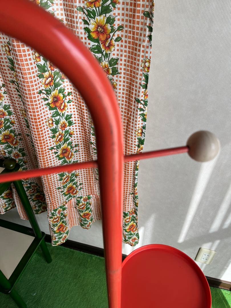 スチール ラック 傘立て 花台 昭和レトロ 当時物 レトロポップ インテリア