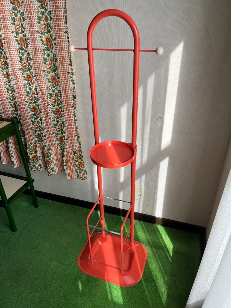 スチール ラック 傘立て 花台 昭和レトロ 当時物 レトロポップ インテリア