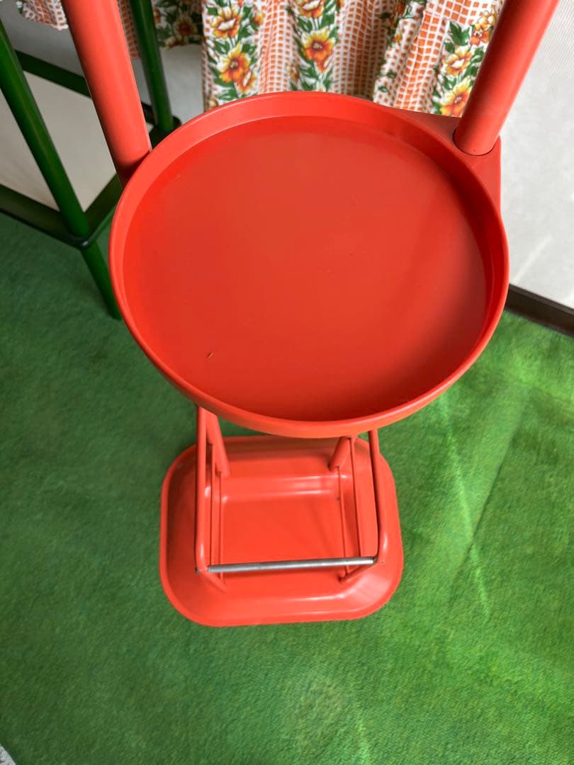 スチール ラック 傘立て 花台 昭和レトロ 当時物 レトロポップ インテリア