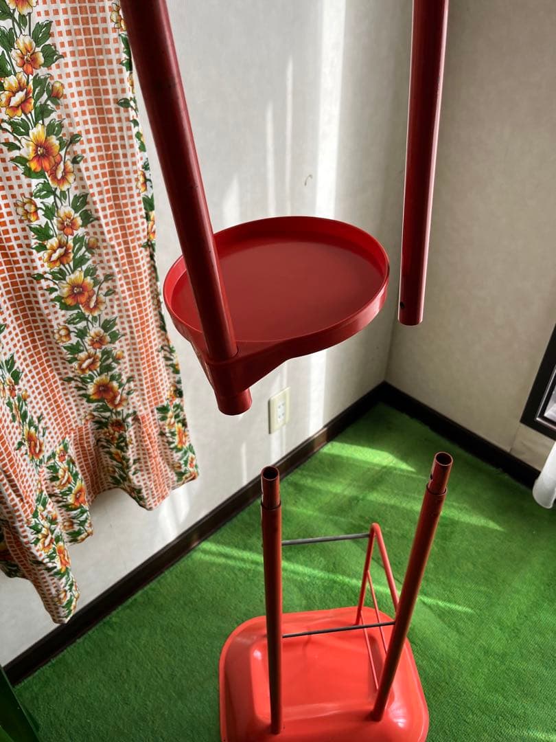 スチール ラック 傘立て 花台 昭和レトロ 当時物 レトロポップ インテリア