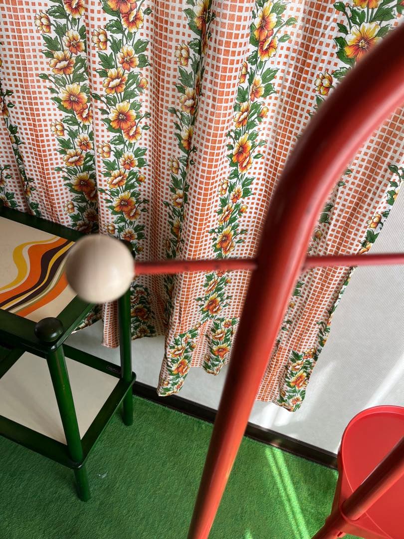 スチール ラック 傘立て 花台 昭和レトロ 当時物 レトロポップ インテリア