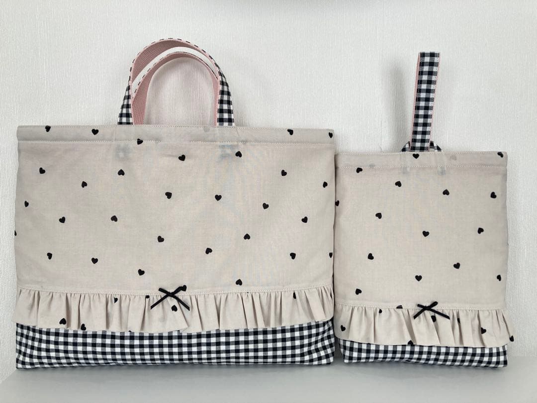 入園・入学セット★ハンドメイド（ハートベージュ）