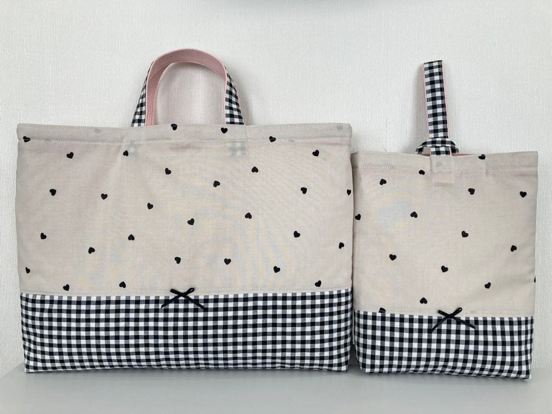 入園・入学セット★ハンドメイド（ハートベージュ）