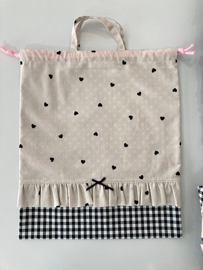 入園・入学セット★ハンドメイド（ハートベージュ）