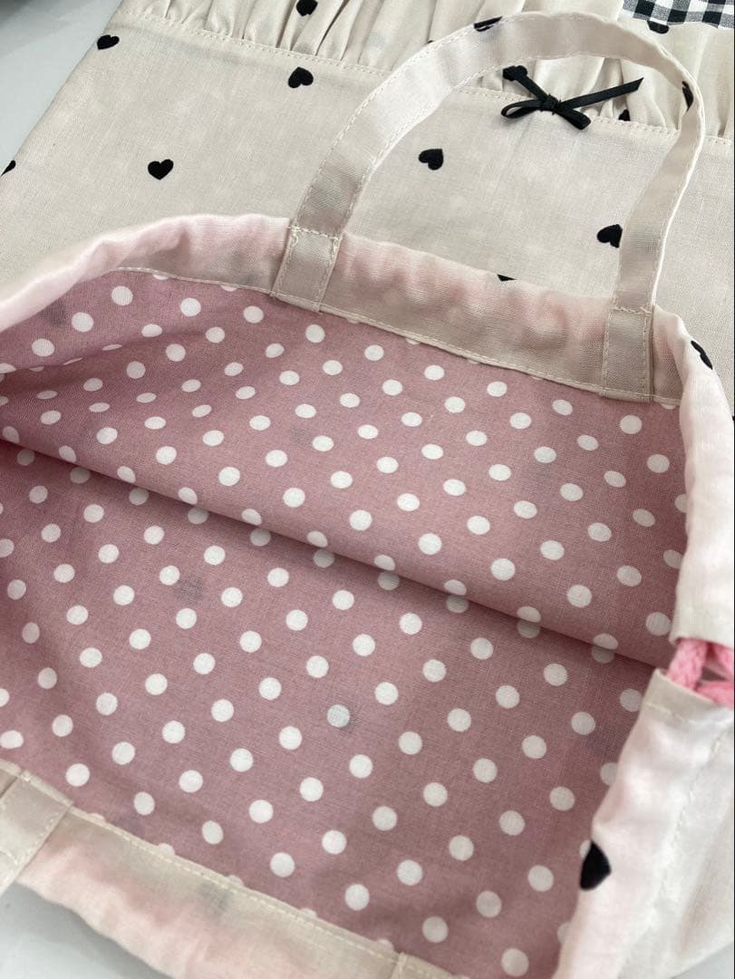 入園・入学セット★ハンドメイド（ハートベージュ）