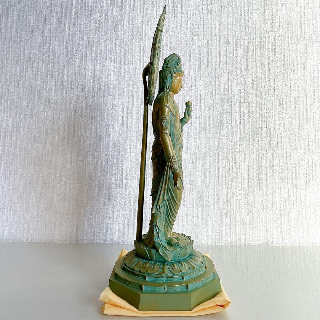 大佛師 松久宗琳作 瑠璃観音 ブロンズ 仏像 在銘　認定書あり 569/1000