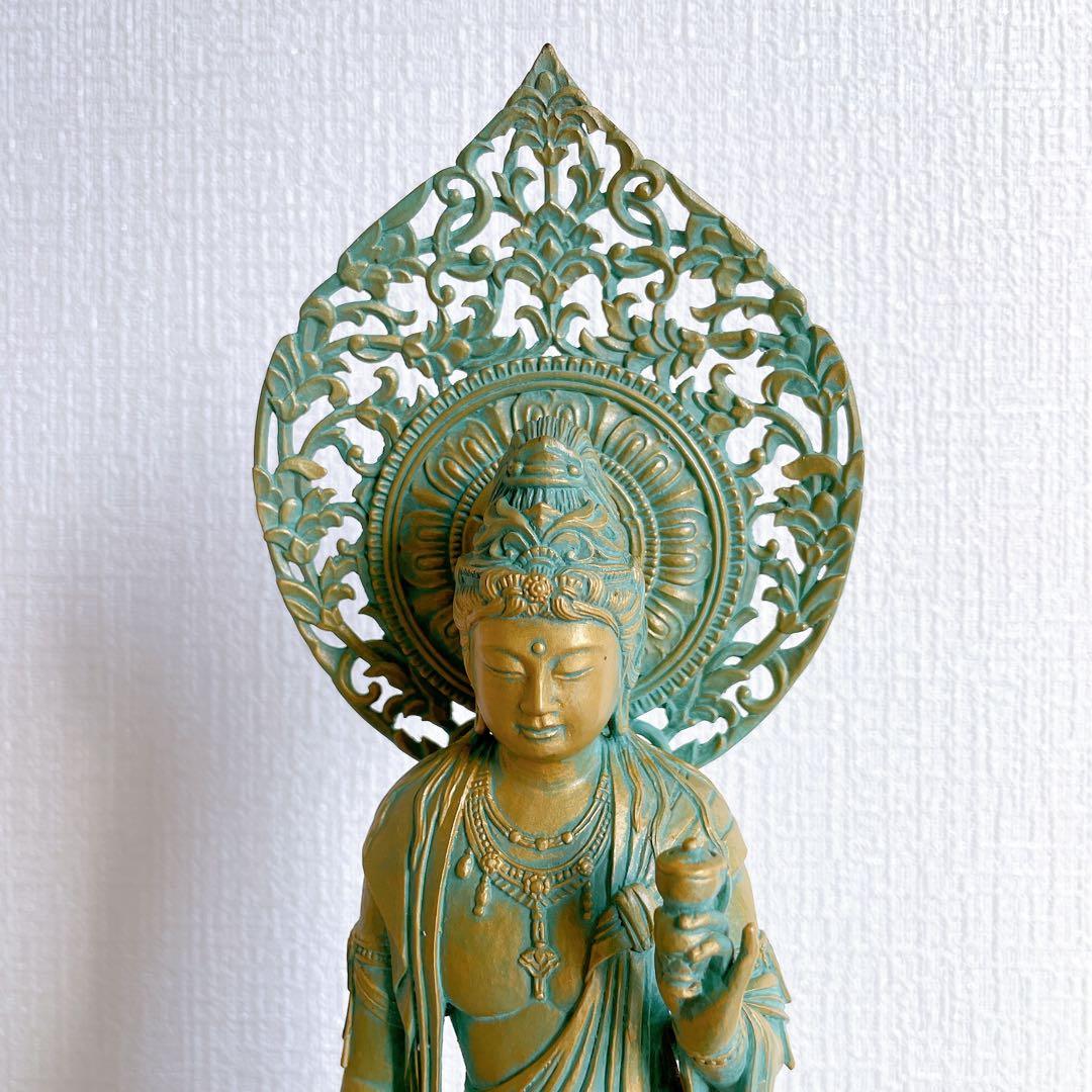 大佛師 松久宗琳作 瑠璃観音 ブロンズ 仏像 在銘　認定書あり 569/1000