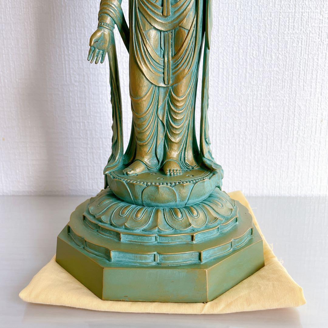 大佛師 松久宗琳作 瑠璃観音 ブロンズ 仏像 在銘　認定書あり 569/1000