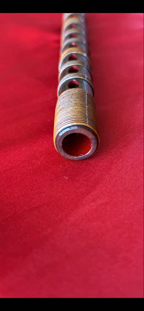 篳篥 煤竹製 籐巻き(雅楽 和楽器 笙 龍笛 能管 神楽笛)